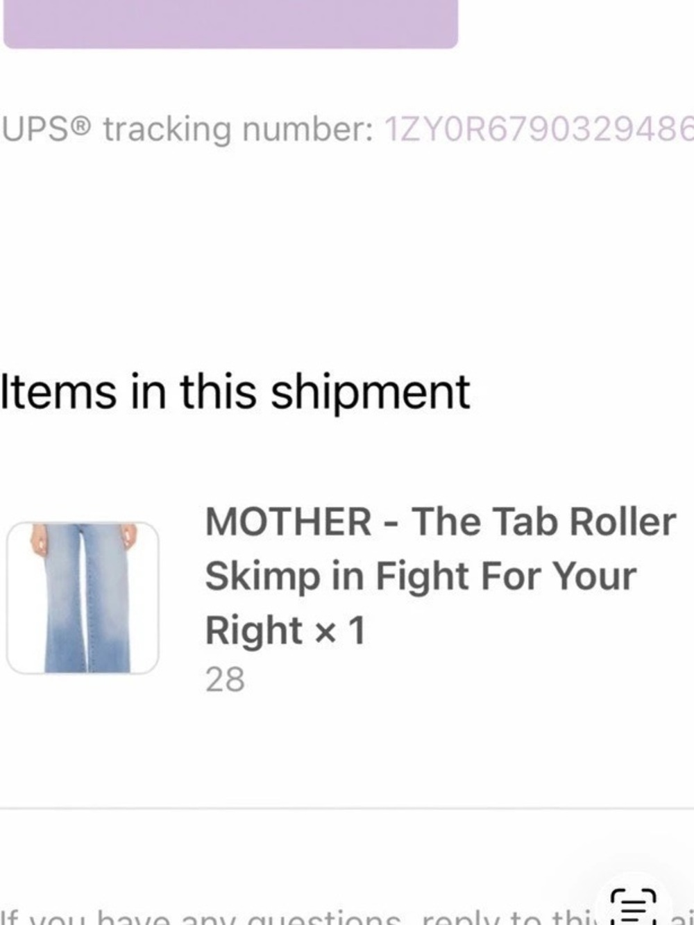 MOTHER The Tab Roller Skimp Fight For Your Right Blue & White Size 28